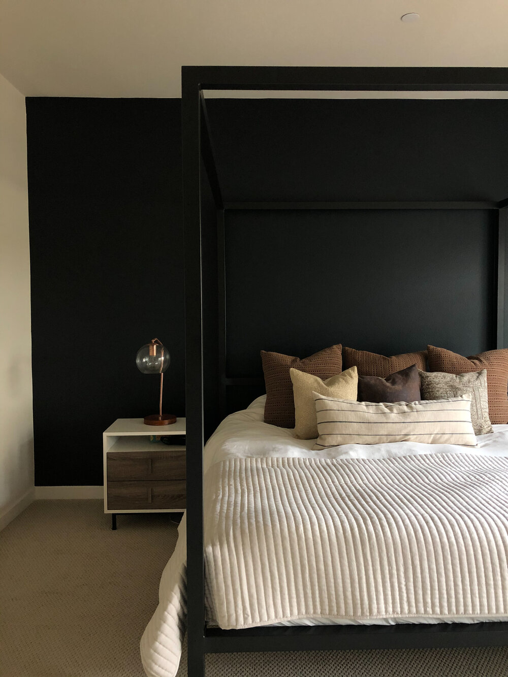 How to Paint a Dark Accent Wall Dwell & Oak